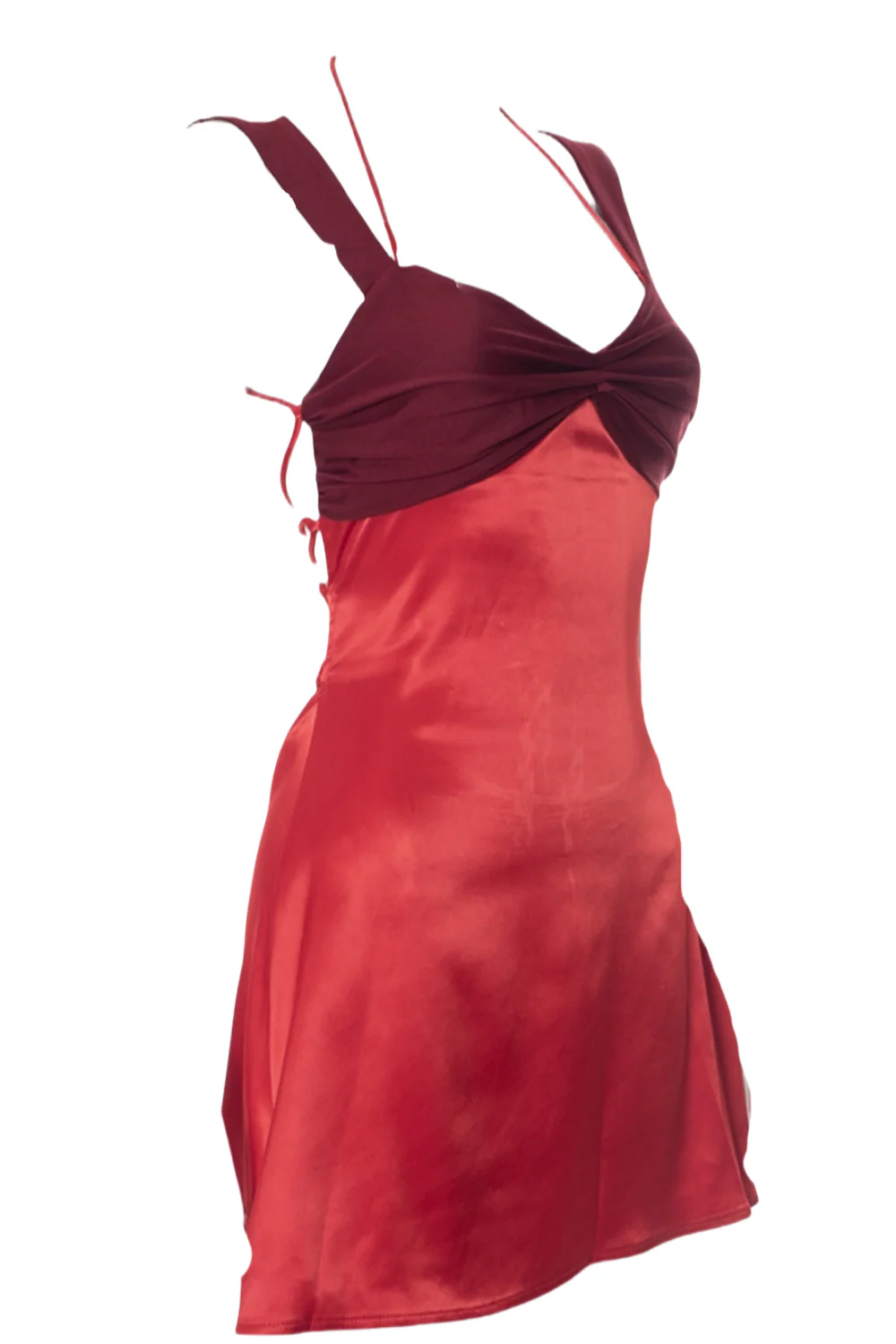 Blue Halter A-line Short Summer Dress - Image 6