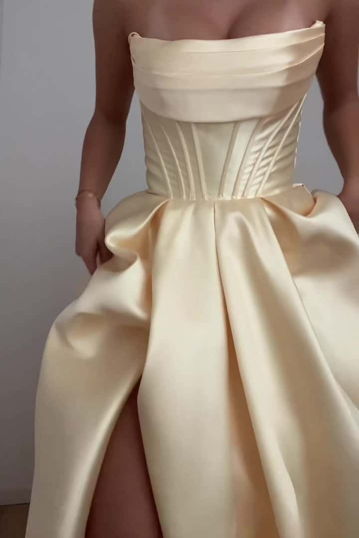Cowl Neck Pink Satin A-line Formal Dress - Image 8