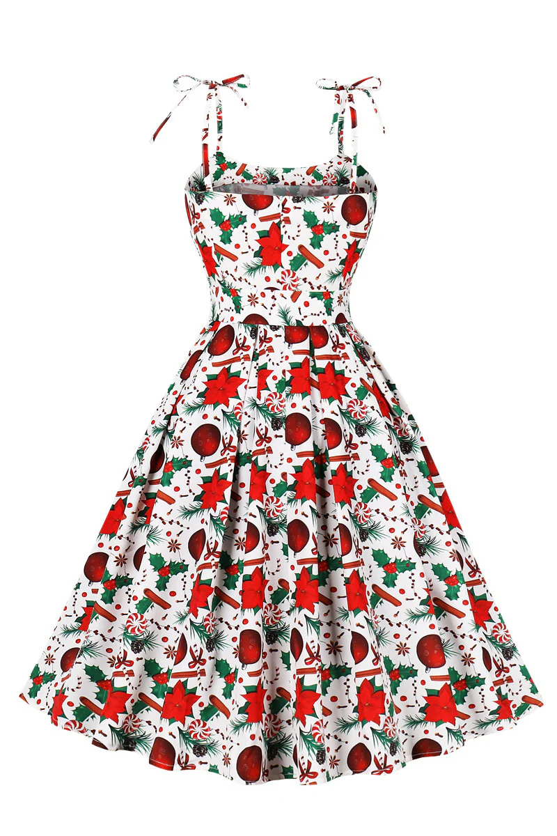 Cute A-line Christmas Short Dress - Image 5