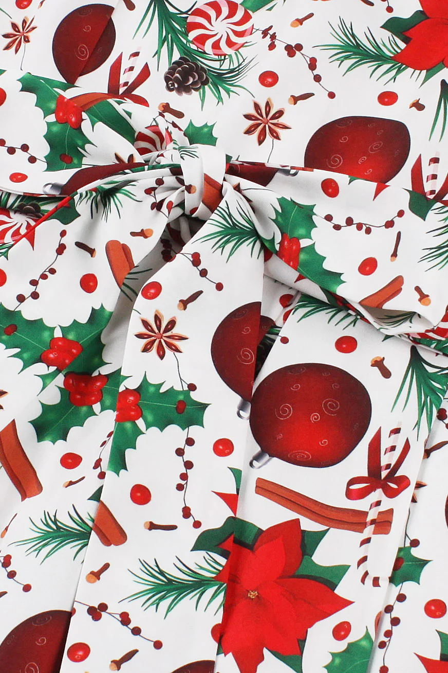 Cute A-line Christmas Short Dress - Image 6