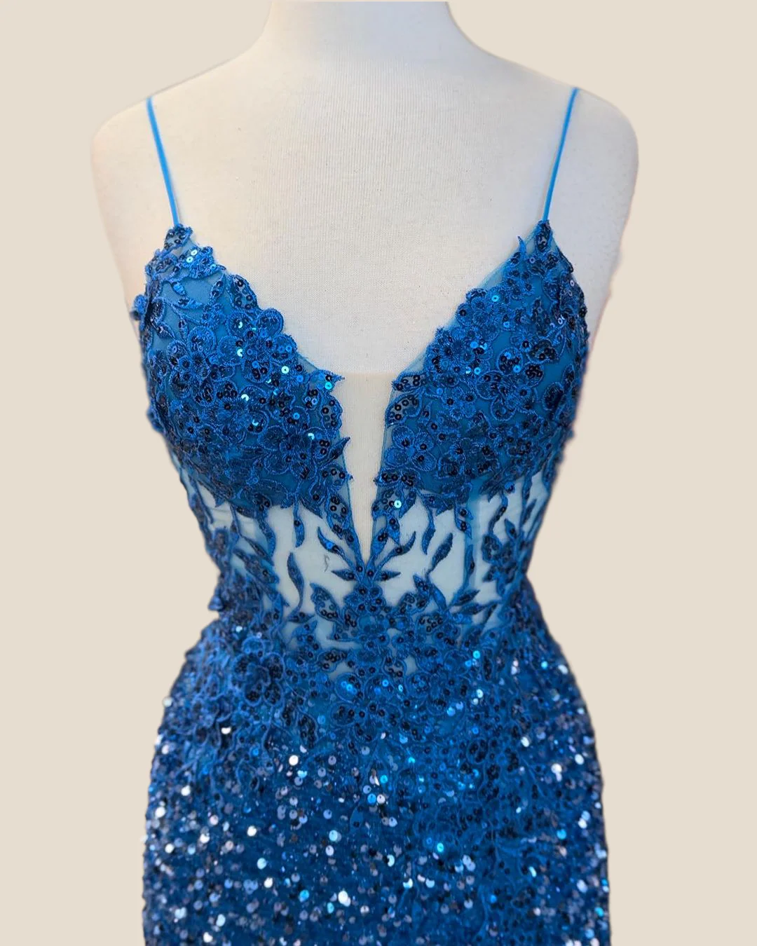 Emerald Green Sequin Mermaid Long Party Dress - Image 7