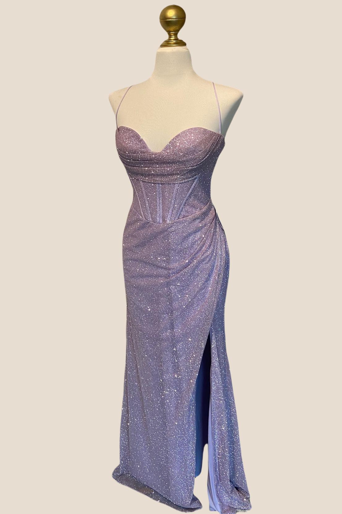 Fitted Red Cowl Neck Long Party Dress with Slit - Image 10