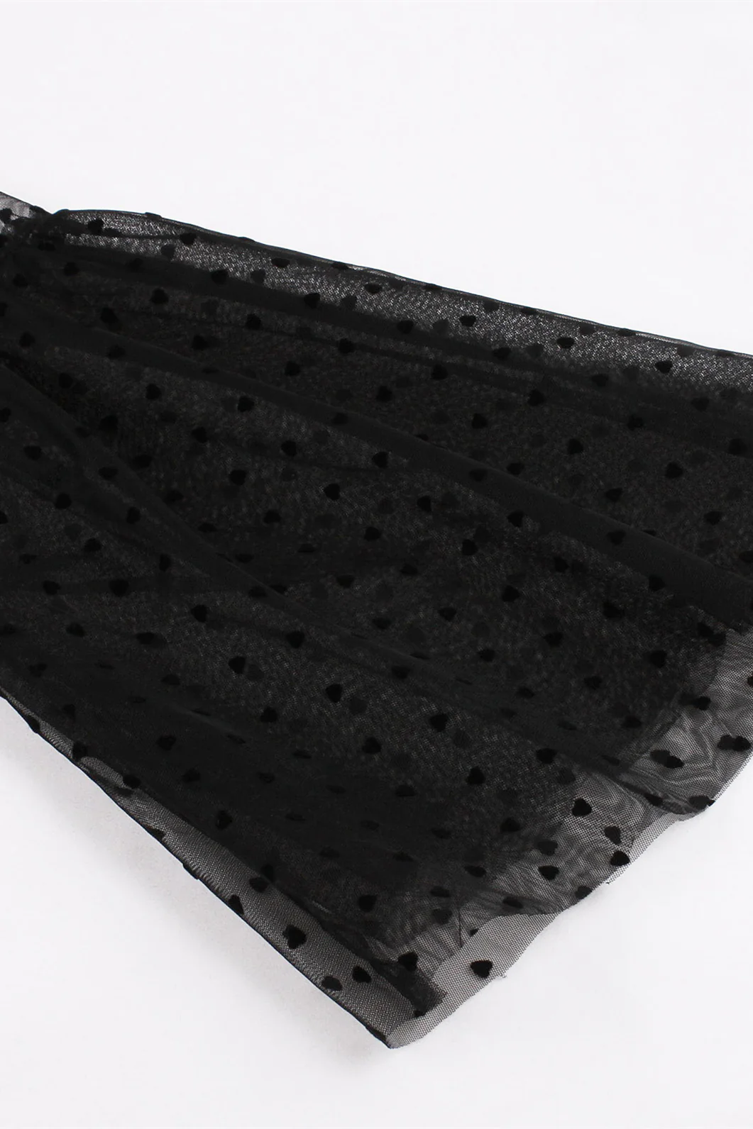 Flare Long Sleeves Black Swing Dress - Image 3