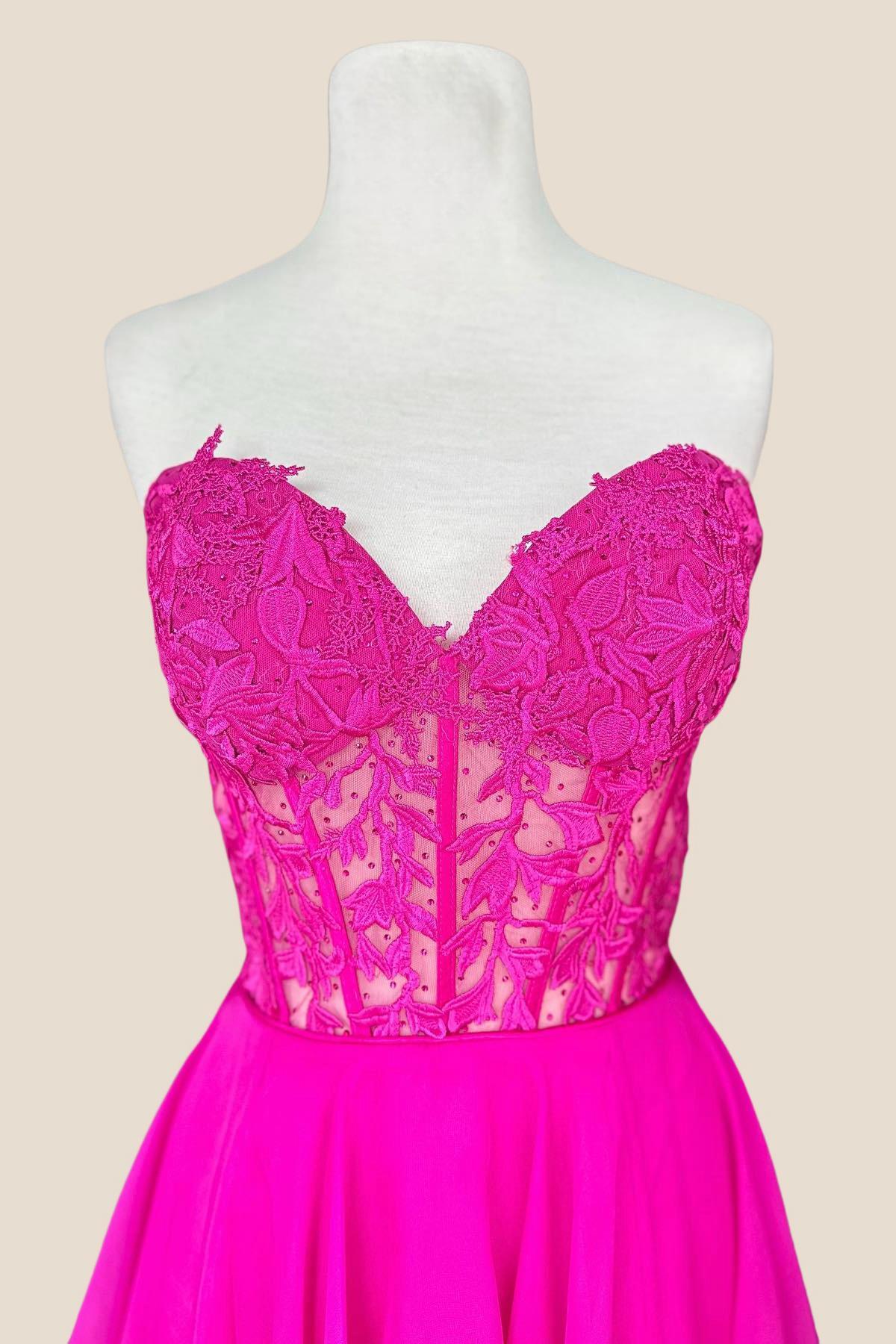 Royal Blue Short Chiffon Homecoming Dress - Image 8