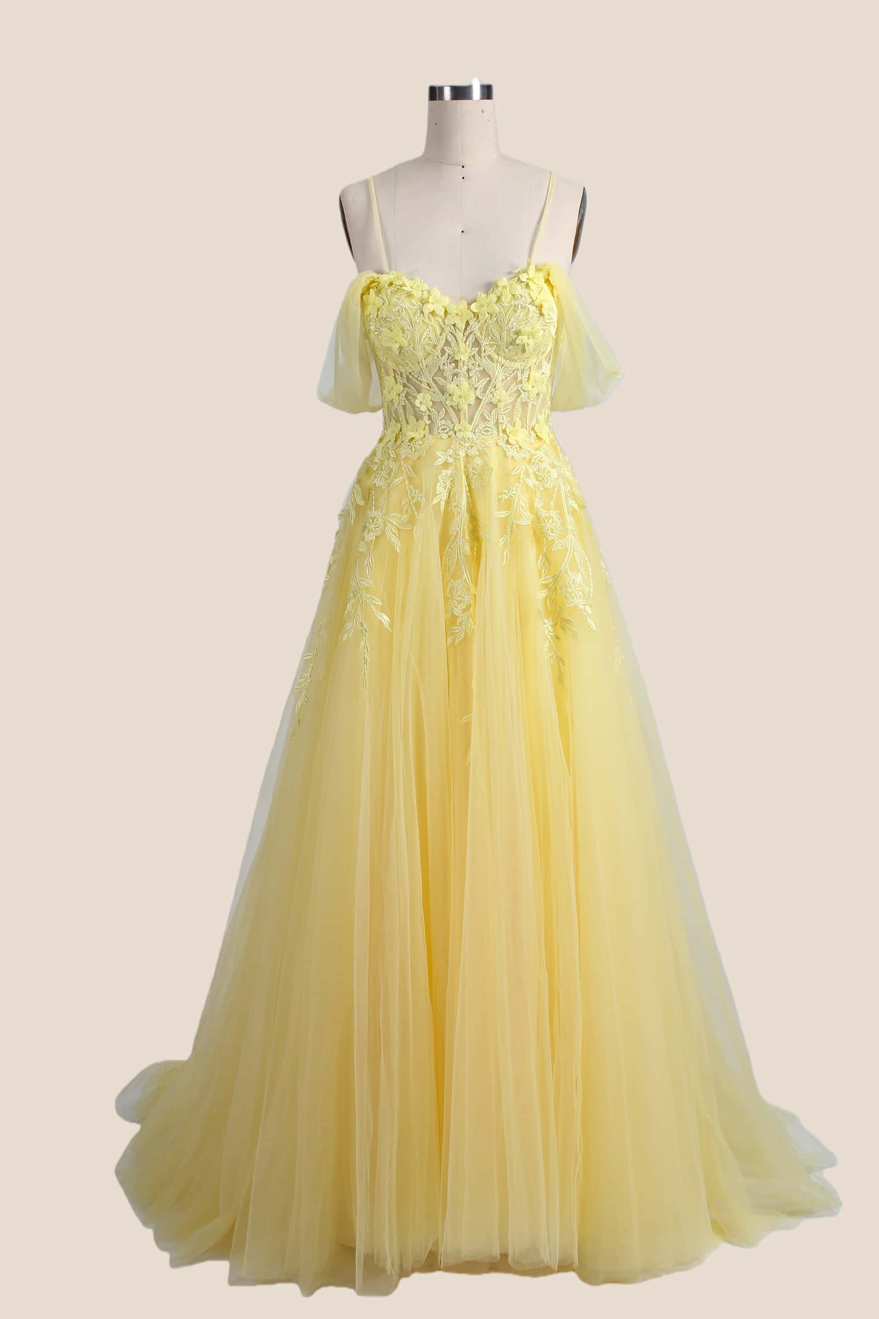 Black Floral Embroidery Strapless A-line Formal Dress - Image 15