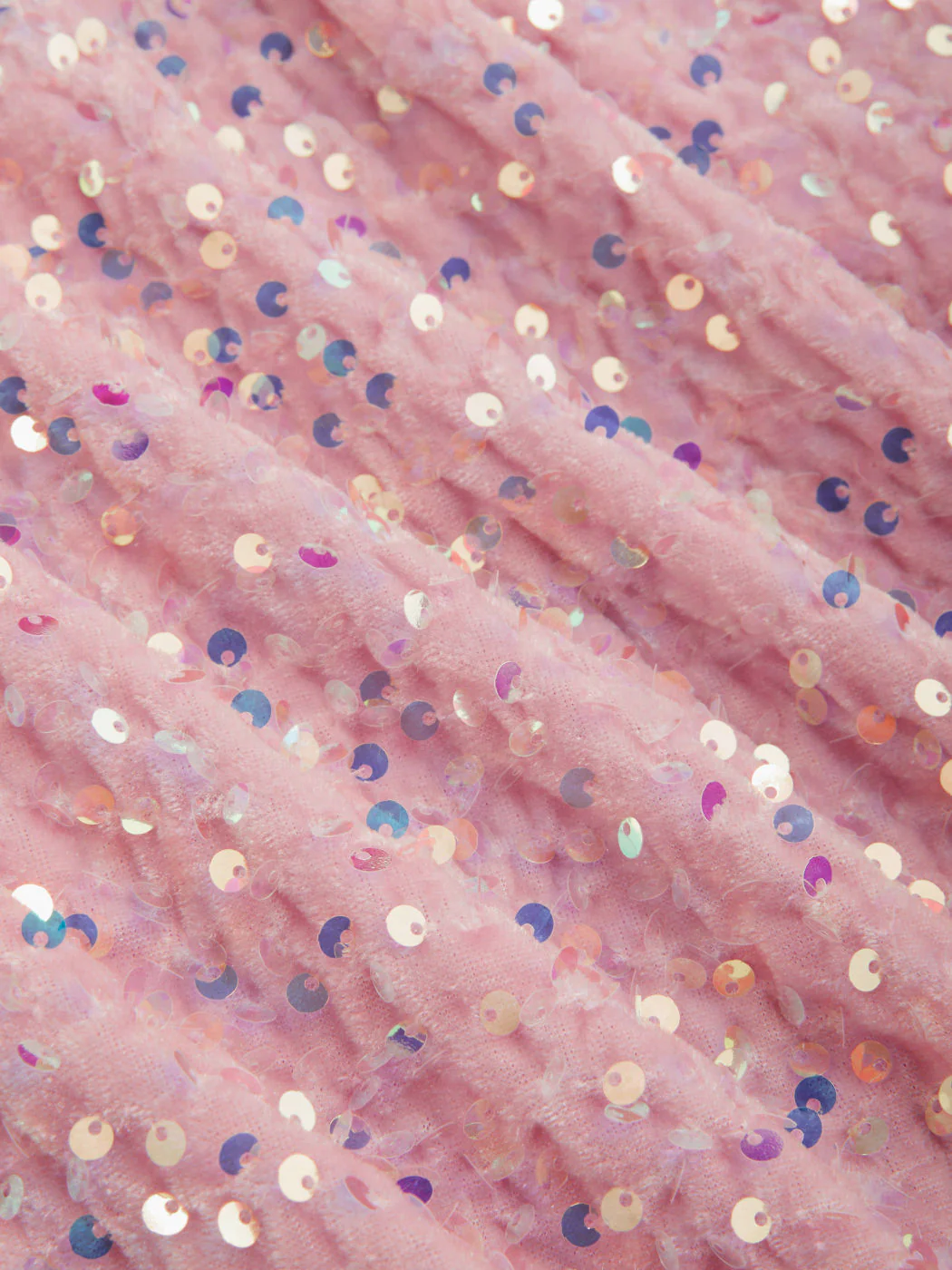 High Neck Pink Sequin Bodycon Short Dress - Image 4