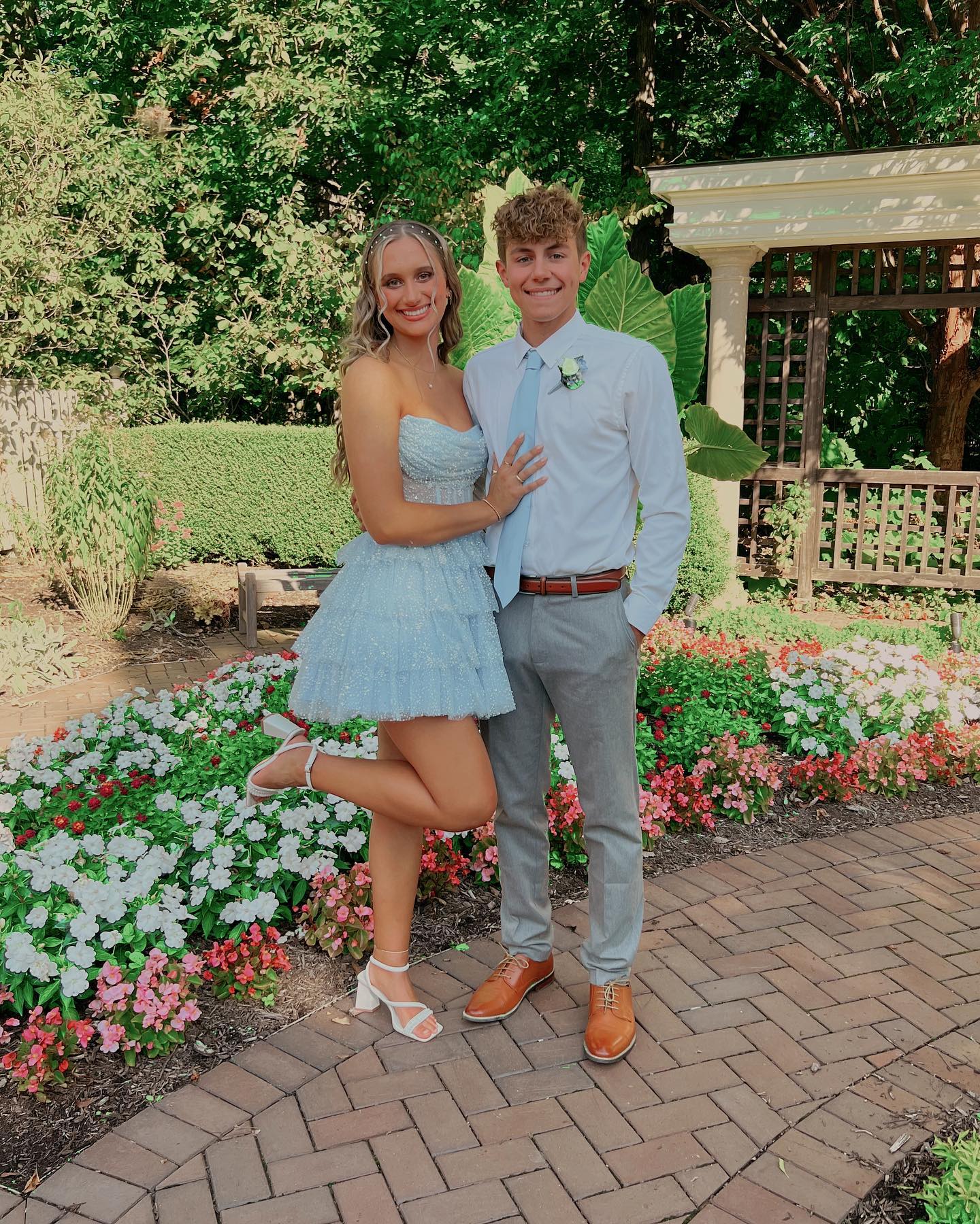 Lavender Sparkle Tulle Tiered Short Party Dress - Image 3