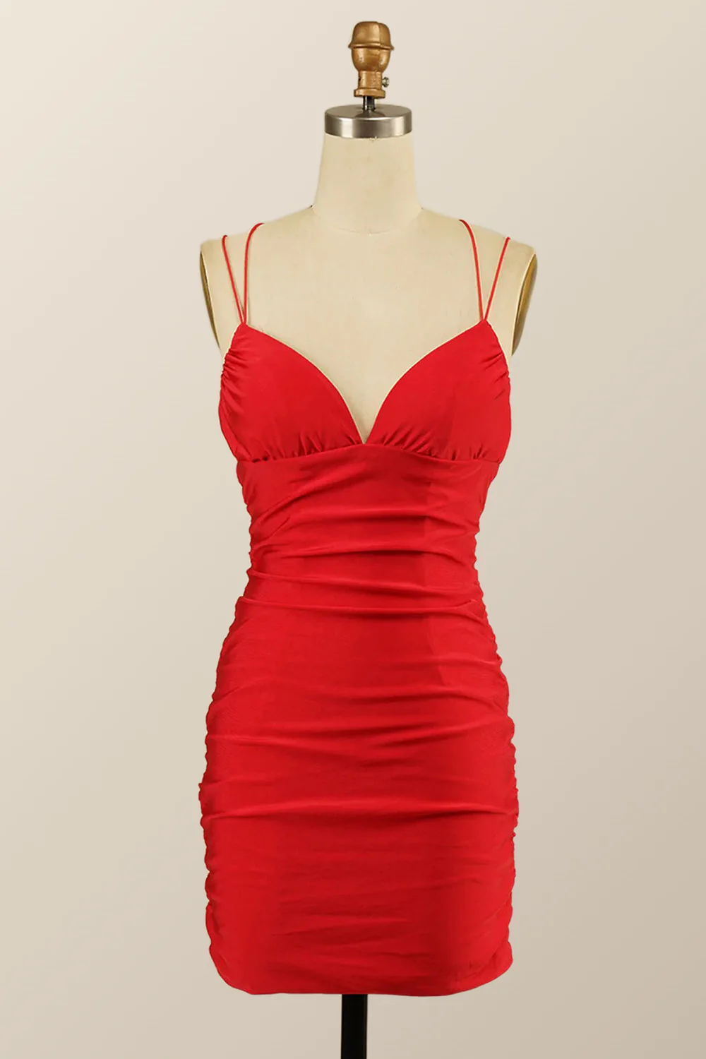 Light Blue Straps Bodycon Mini Dress - Image 4