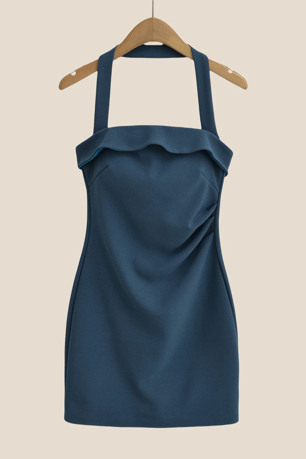 Navy Blue Convertible Bodycon Short Dress - Image 9