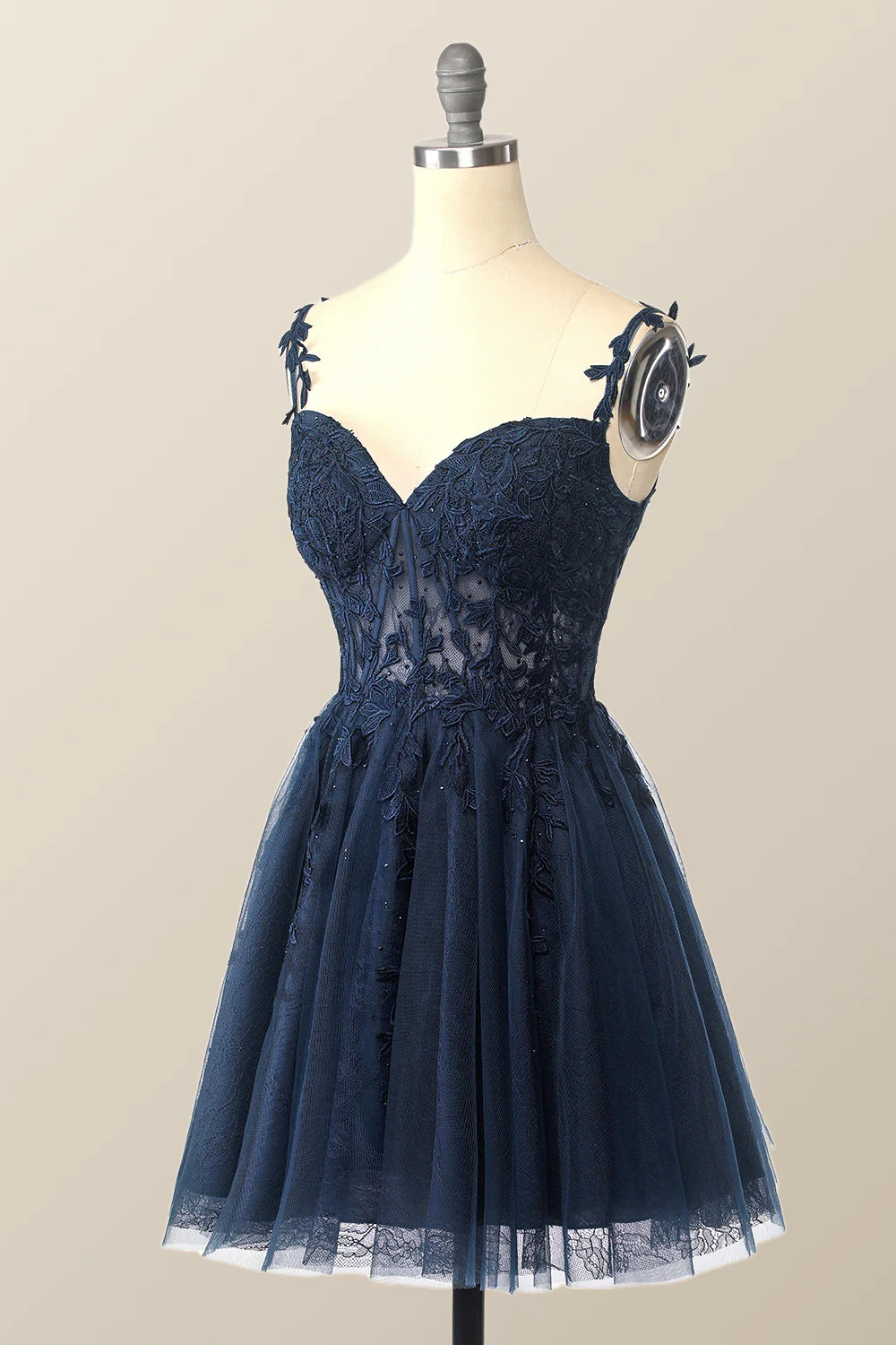Off the Shoulder Hot Pink Lace Short Homecoming Dress - Image 13