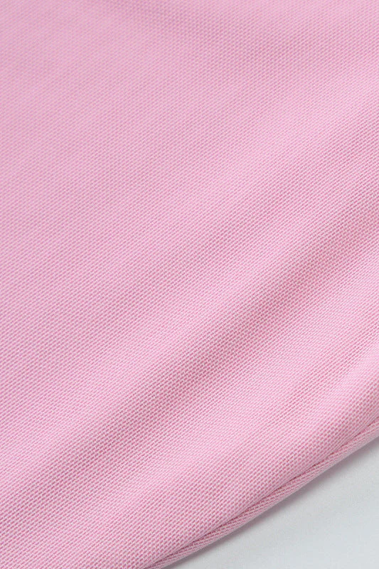 Off the Shoulder Pink Bodycon Short Dress with Ribbon - Image 5