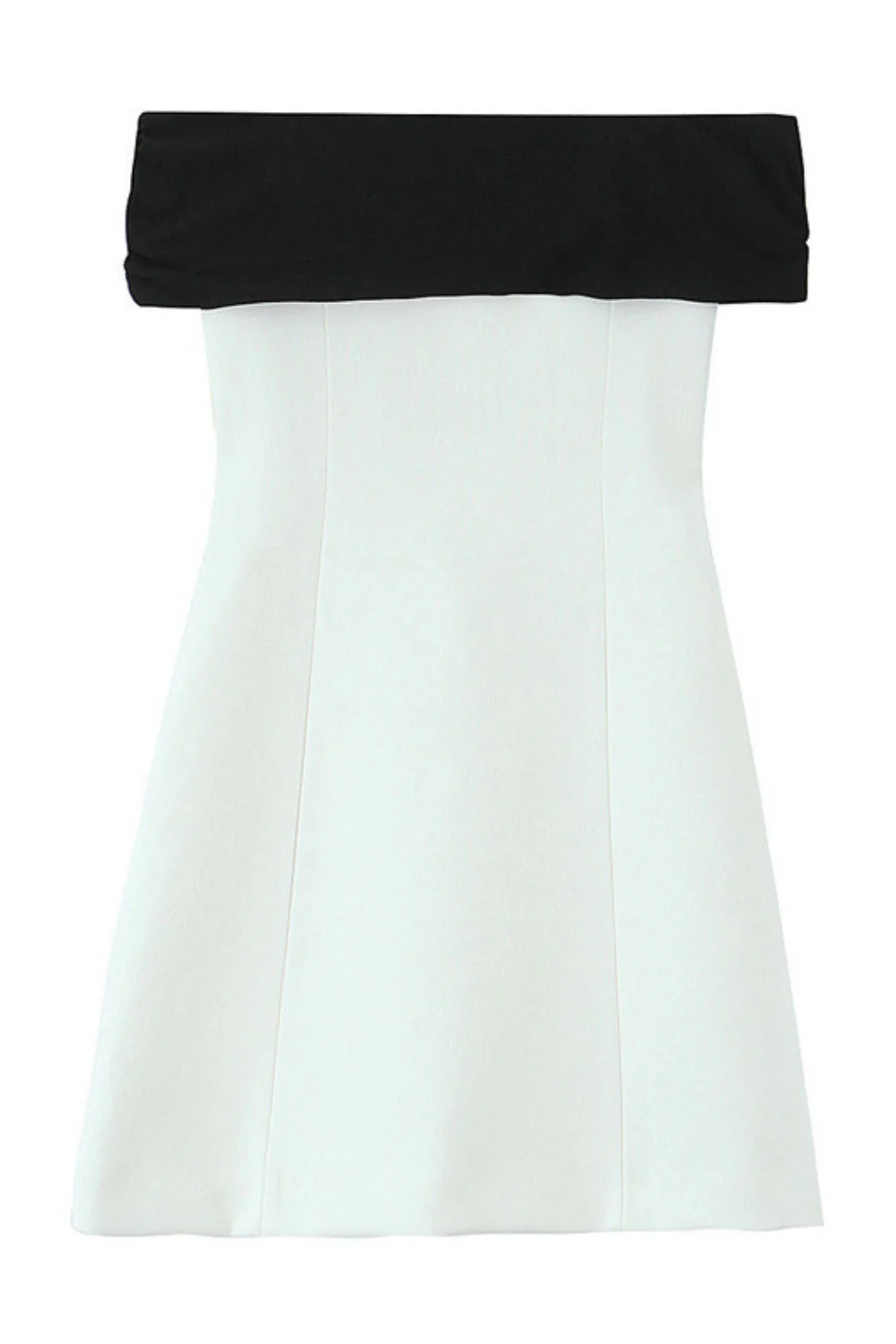 Off the Shoulder White Short Dress