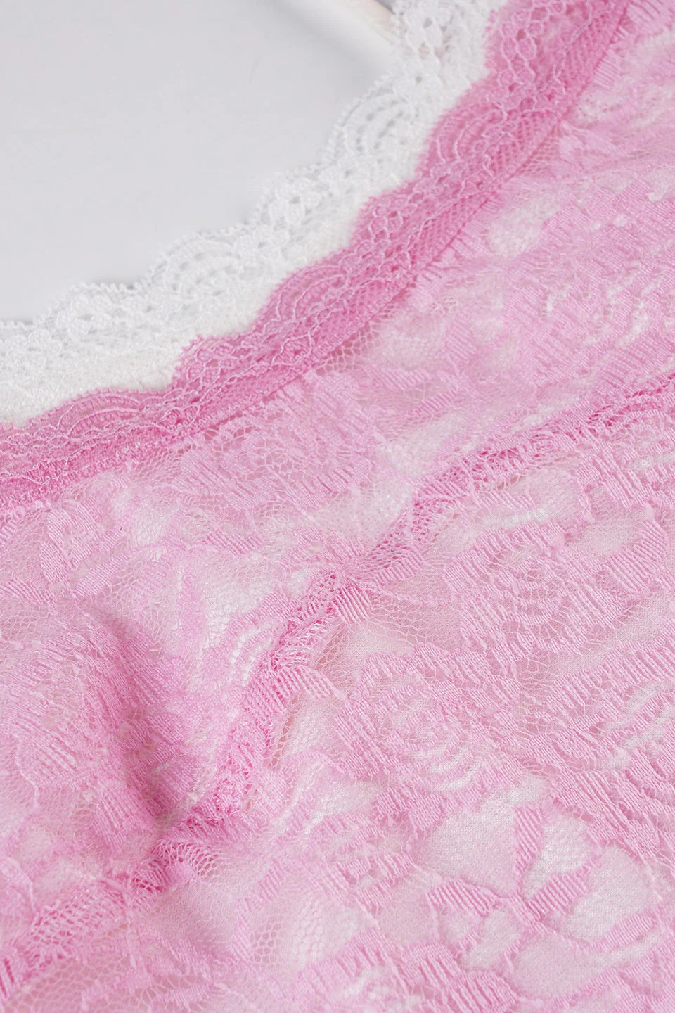 Pink Lace Straps Fitted Long Dress - Image 5
