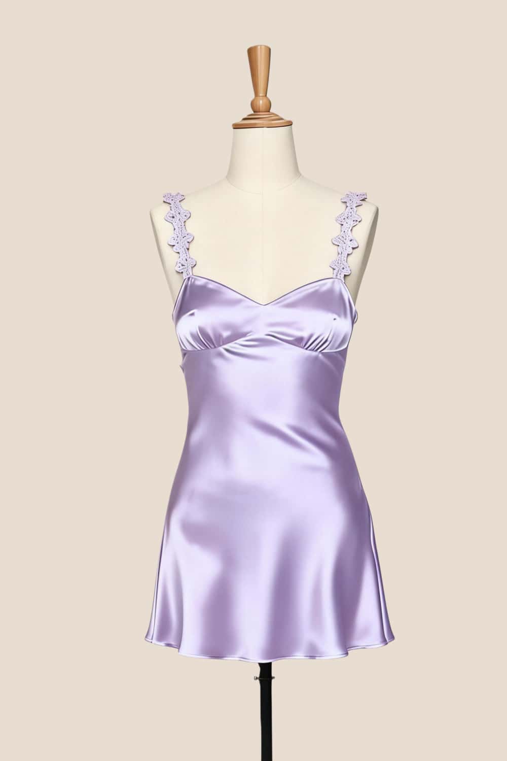 Pink Straps Satin Short Party Dress - Image 6