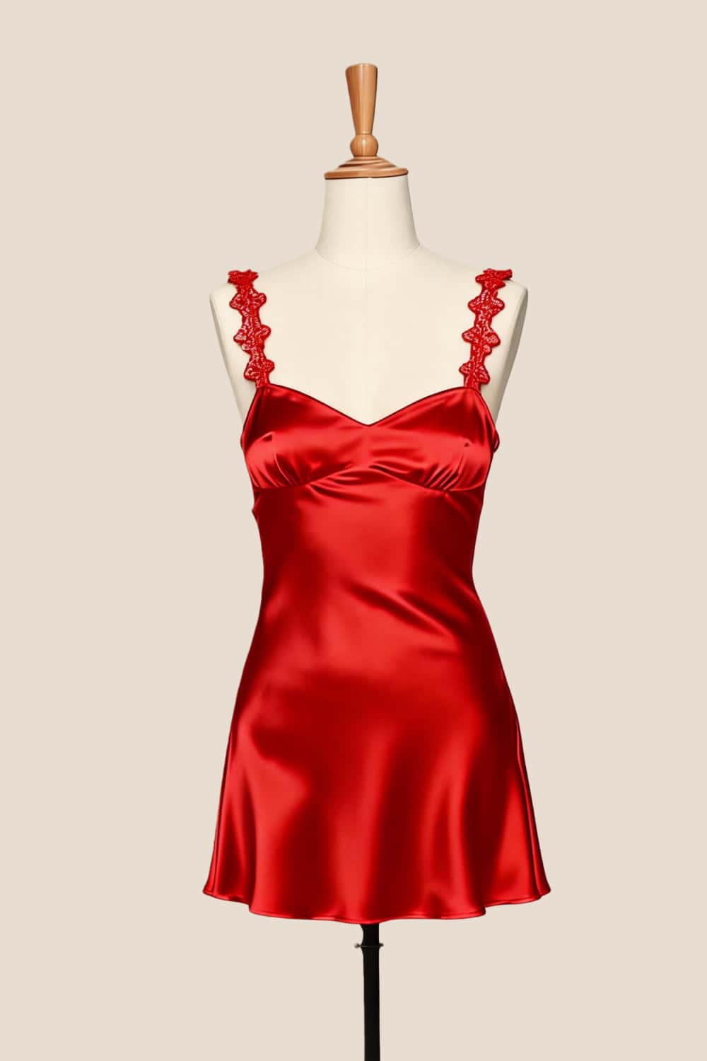 Pink Straps Satin Short Party Dress - Image 7