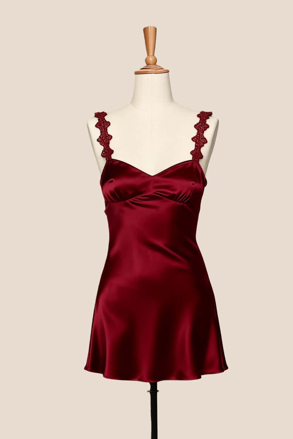 Pink Straps Satin Short Party Dress - Image 9