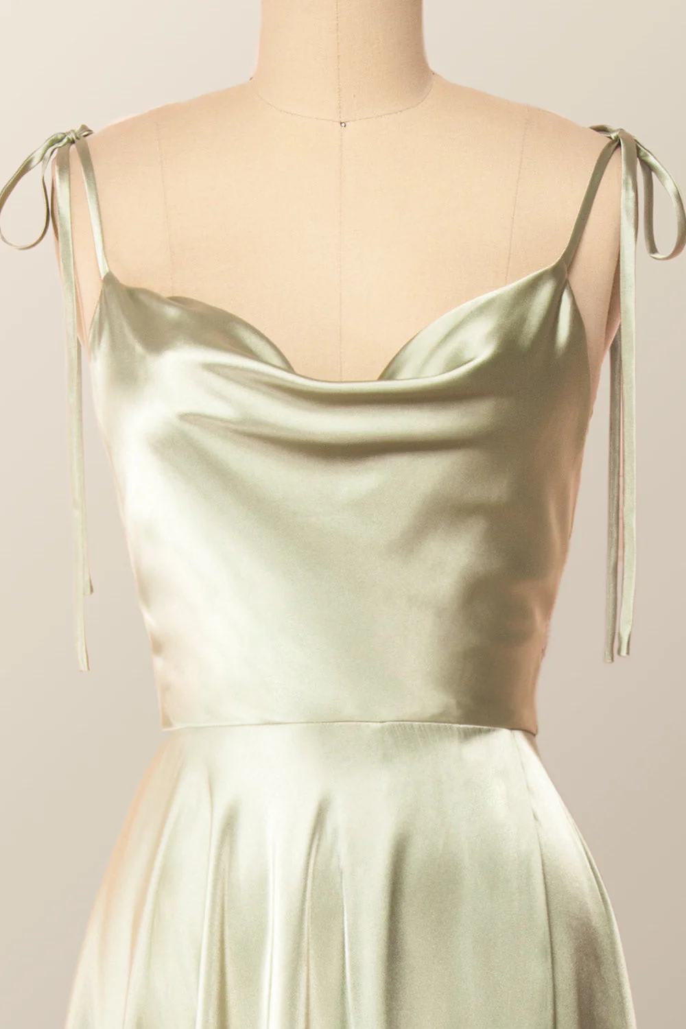 Princess Red A-line Long Dress with Tie Shoulders - Image 10