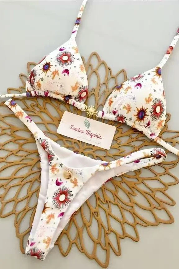 Red Halter Tie Two-piece Bikini Set - Image 8