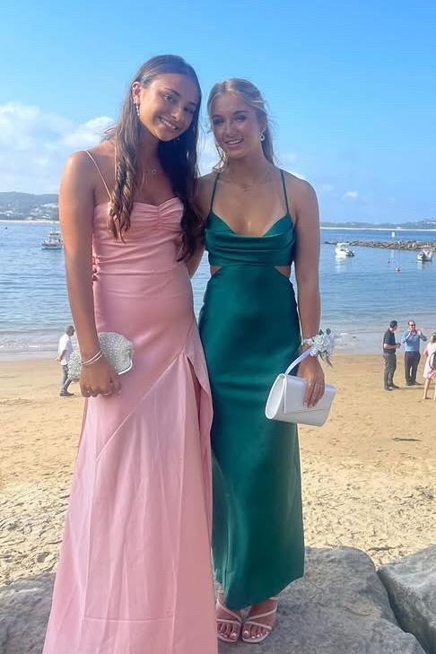 Spaghetti Straps Lilac Long Dress with Slit - Image 12