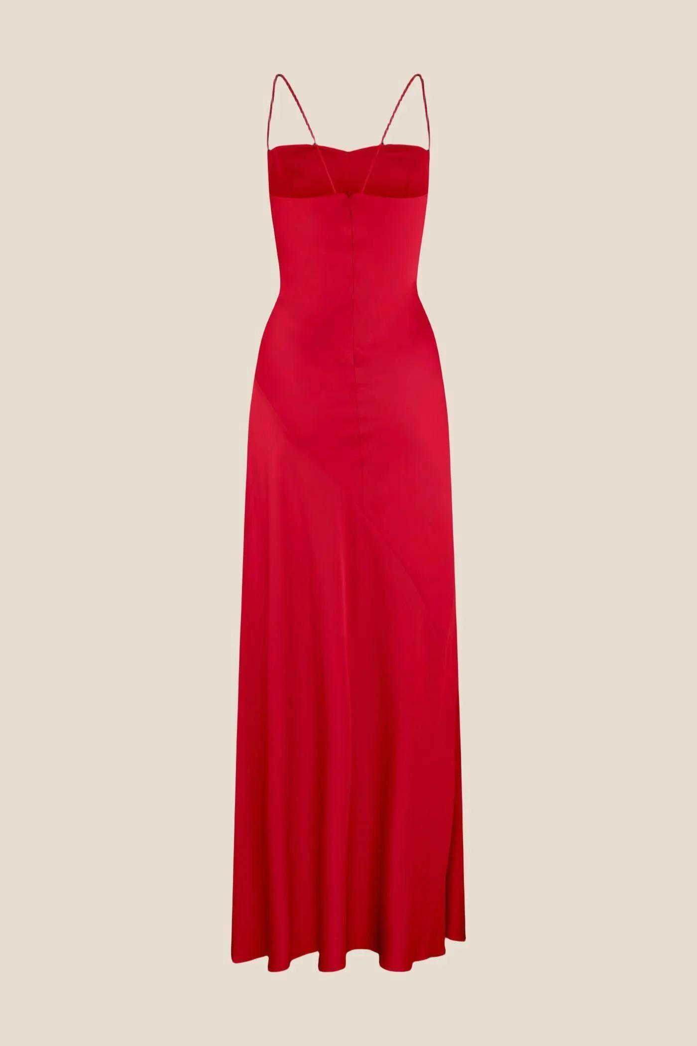 Spaghetti Straps Lilac Long Dress with Slit - Image 6