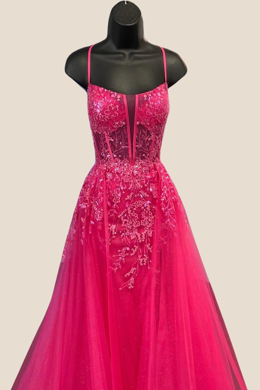 Sage Green Sequin A-line Long Dress with Slit - Image 11