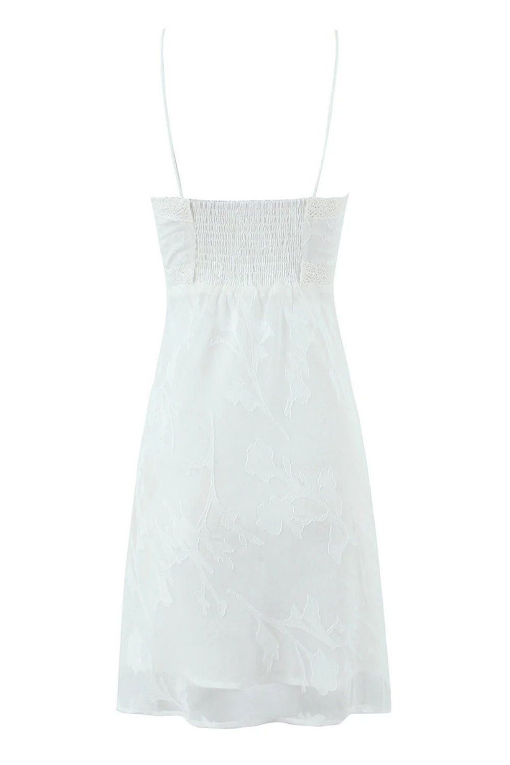 Sexy V-neck Lace Print Summer A-line Skirt - Image 2