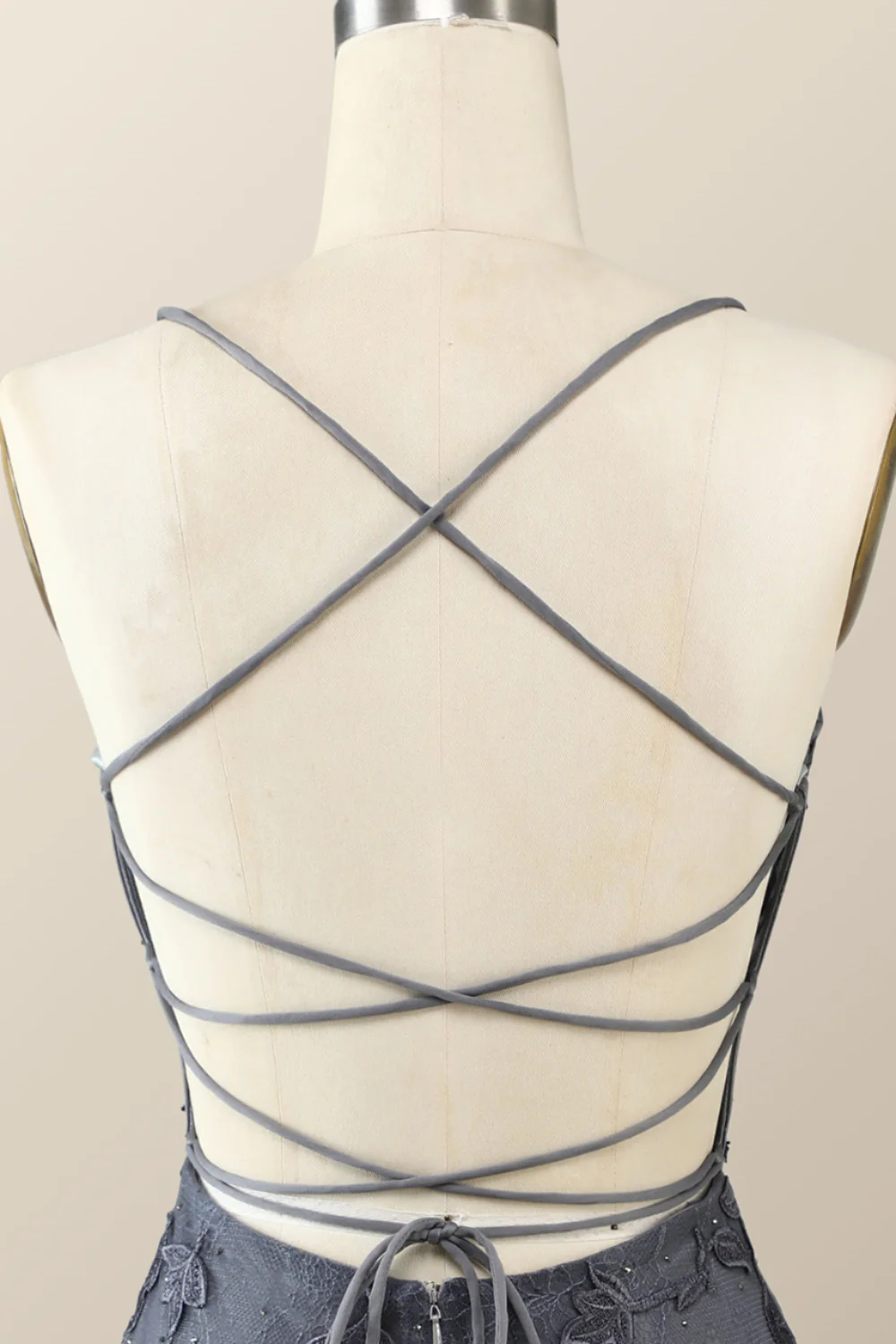 Spaghetti Straps Black Lace Bodycon Mini Dress - Image 6