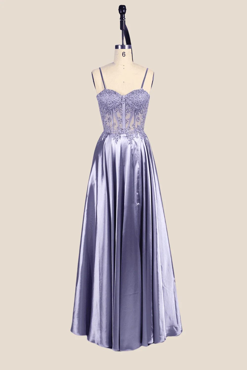 Spaghetti Straps Green Embroidery Long Dress - Image 10
