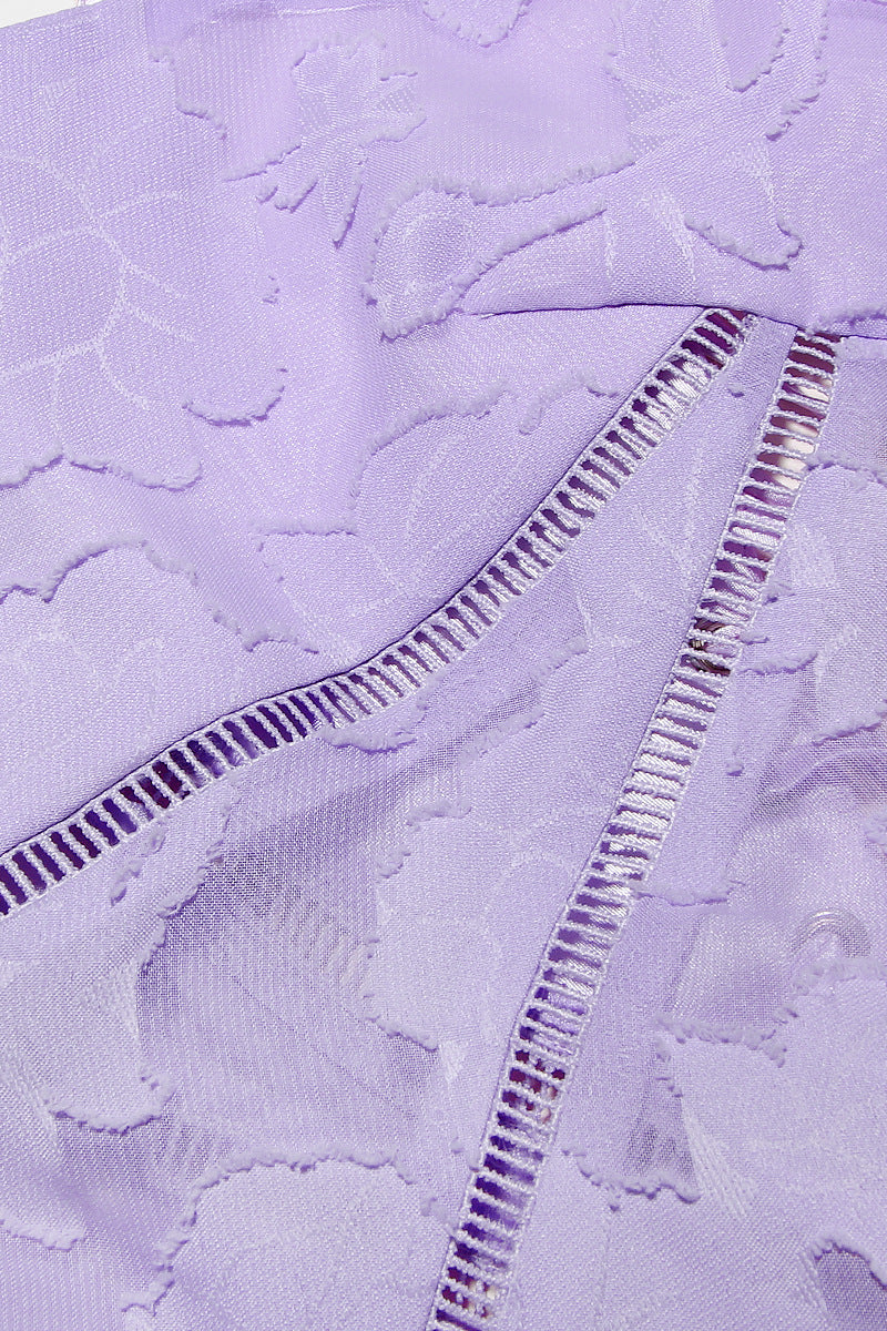 Spaghetti Straps Lavender Lace A-line Long Dress - Image 11