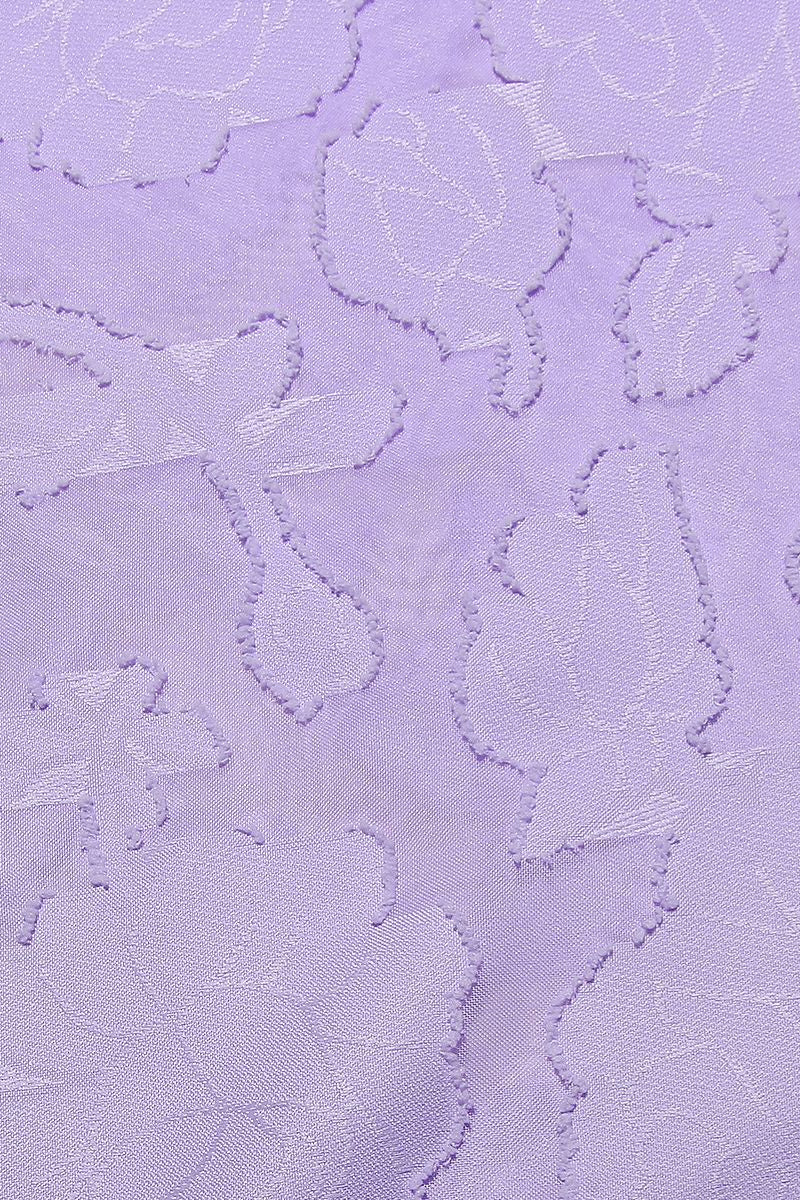 Spaghetti Straps Lavender Lace A-line Long Dress - Image 13
