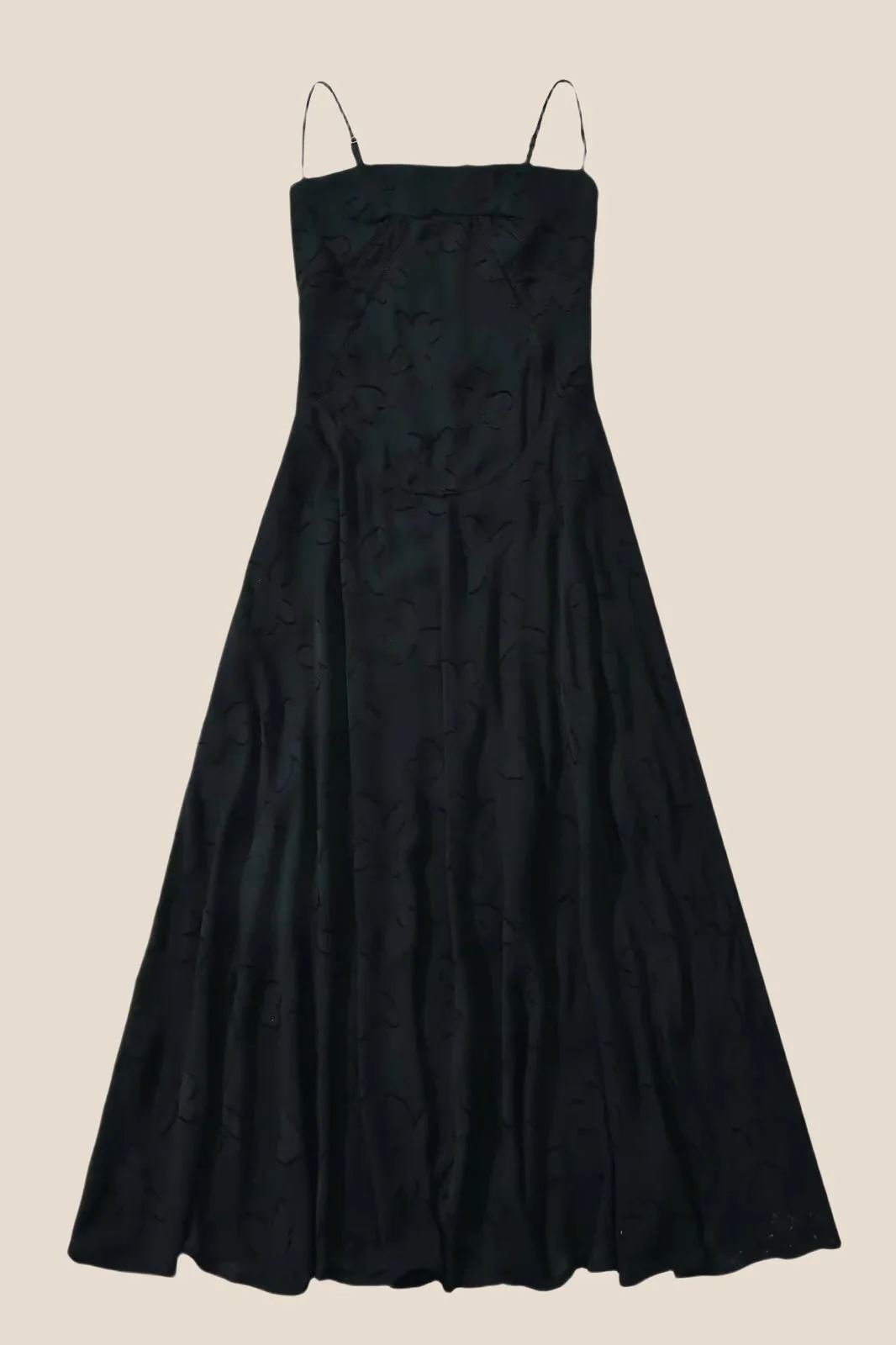 Spaghetti Straps Lavender Lace A-line Long Dress - Image 5