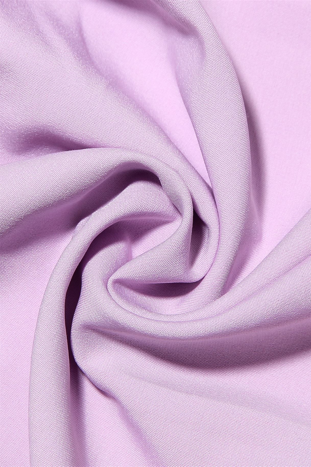 Square Neck Lilac Floral A-line Midi Dress - Image 9