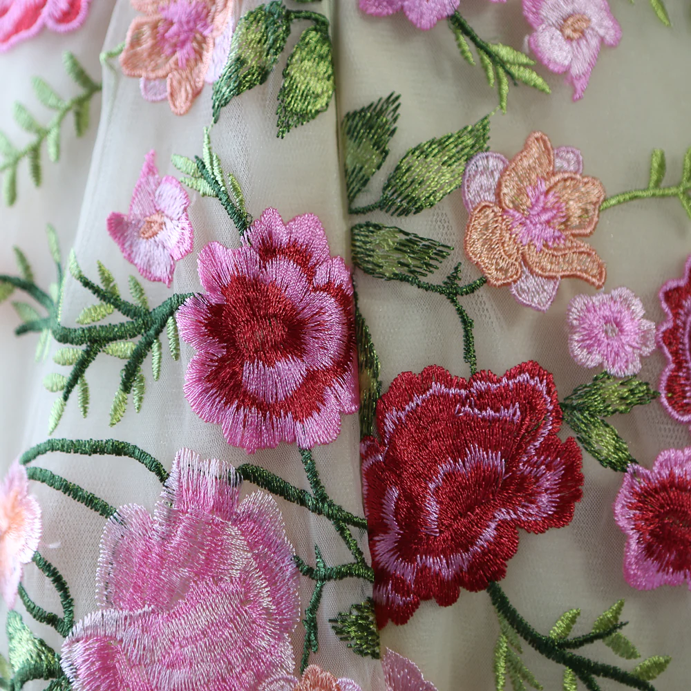 Strapless Floral Tea Length Dress with Jacket - Image 8