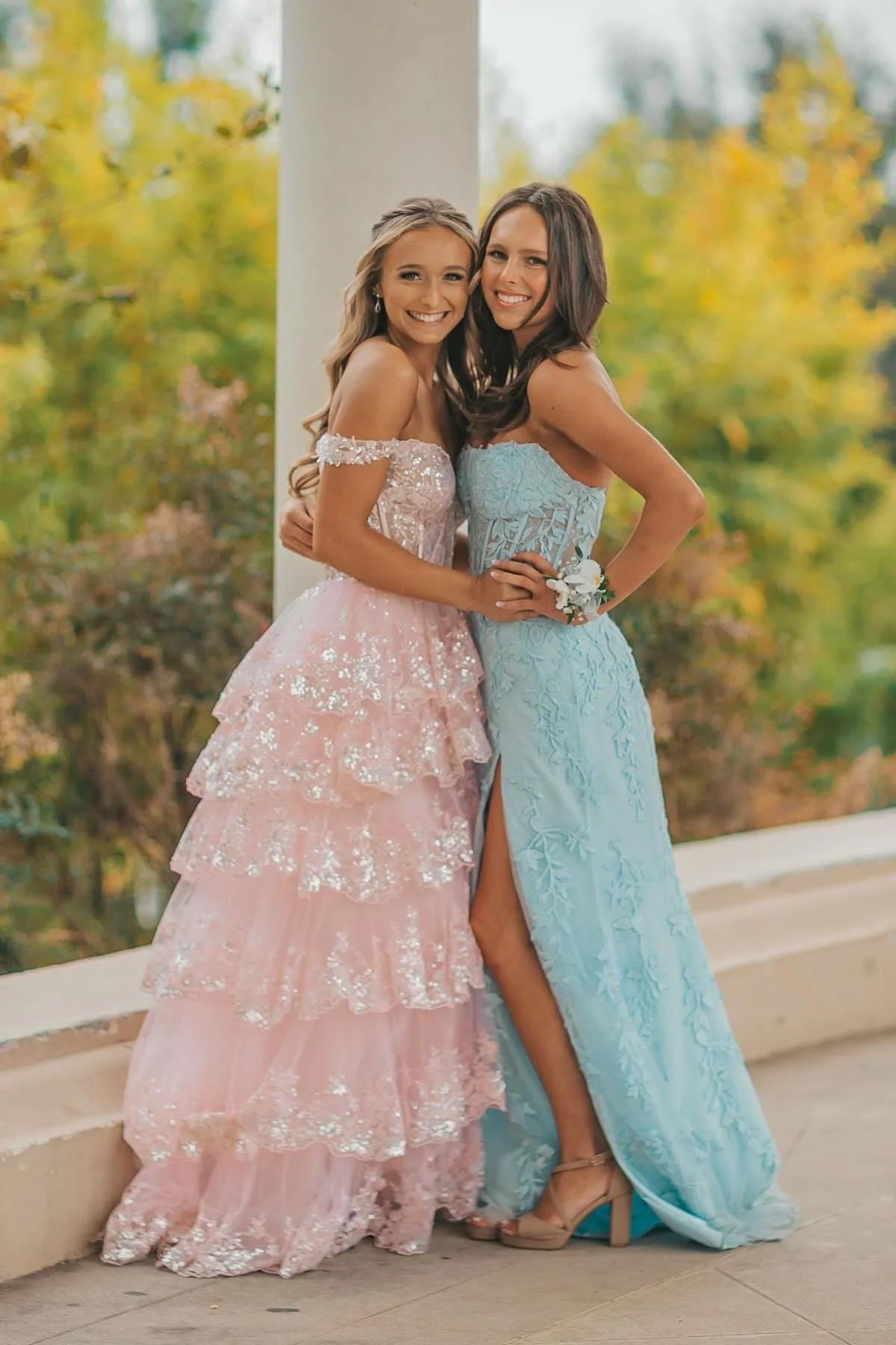 Strapless Lavender Lace Mermaid Long Party Dress - Image 10
