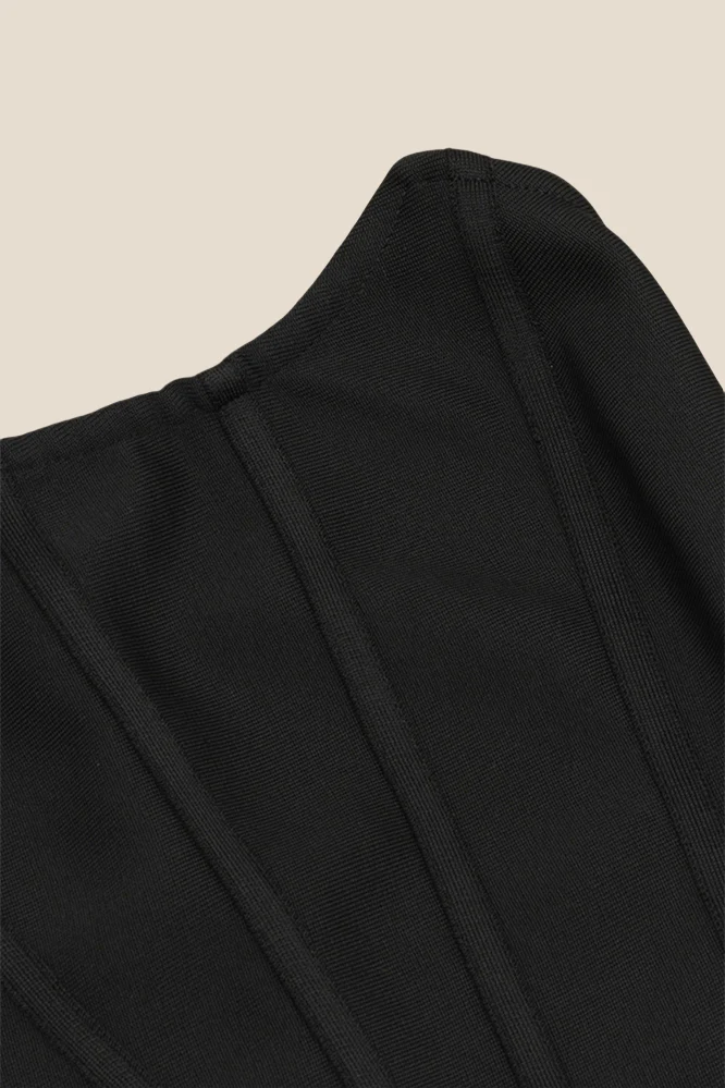 Strapless Navy Blue and Black Mermaid Long Dress - Image 5