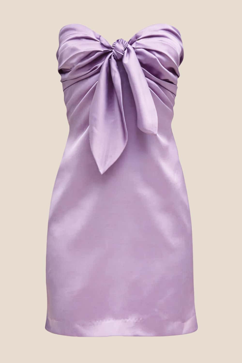 Strapless Navy Blue Tie Front Short Dress - Image 10