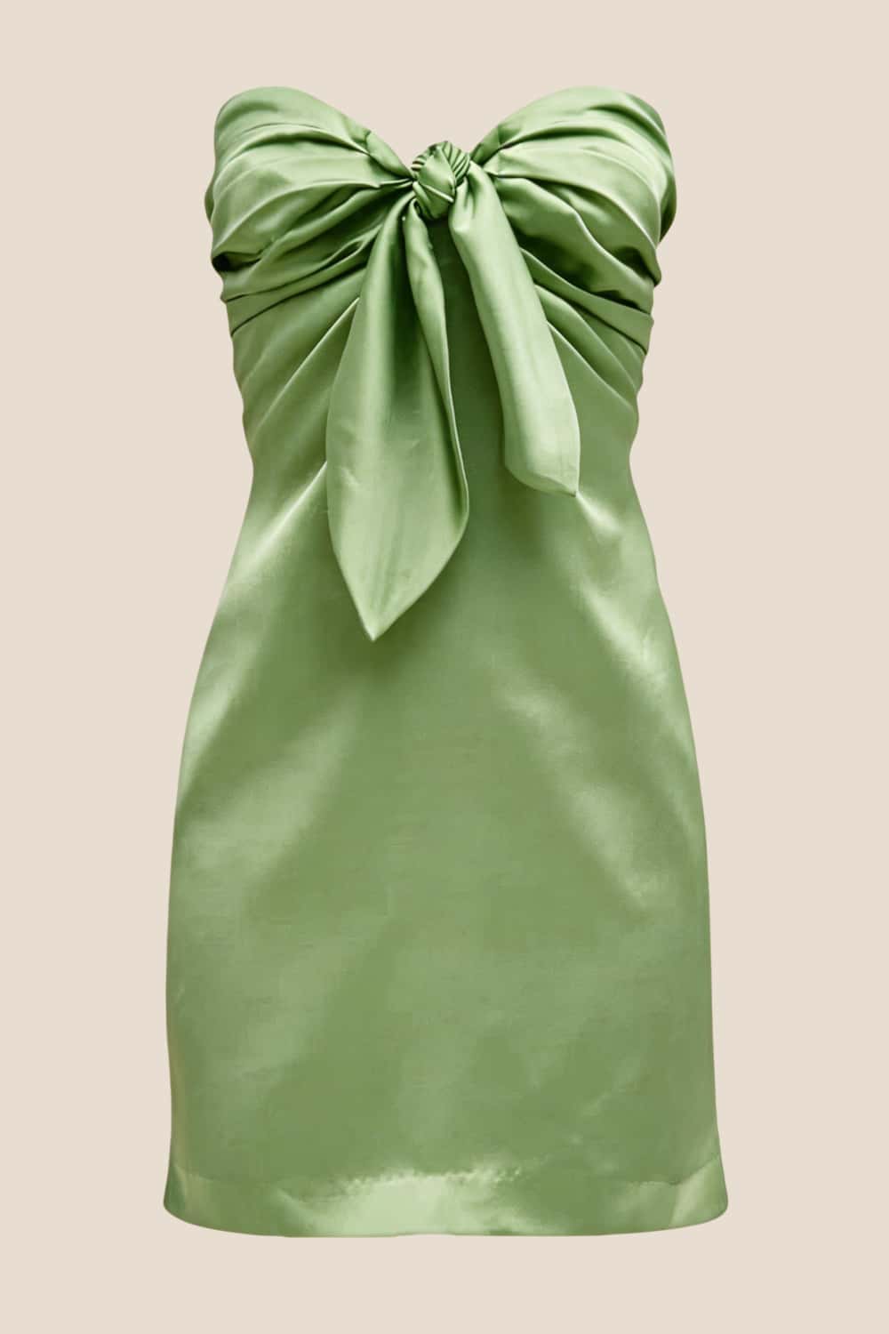 Strapless Navy Blue Tie Front Short Dress - Image 12