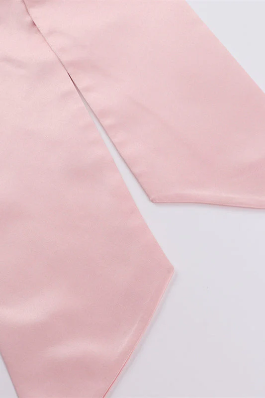 Strapless Pink A-line Bubble Dress with Bow - Image 11