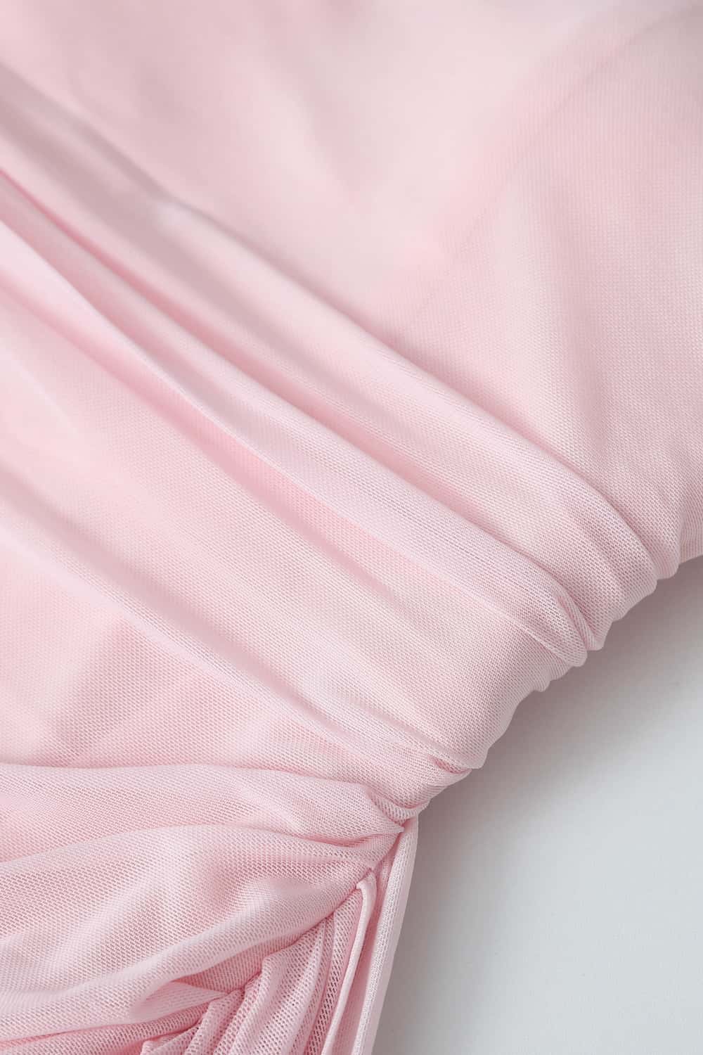 Strapless Ruched Tight Dress with Train - Image 6