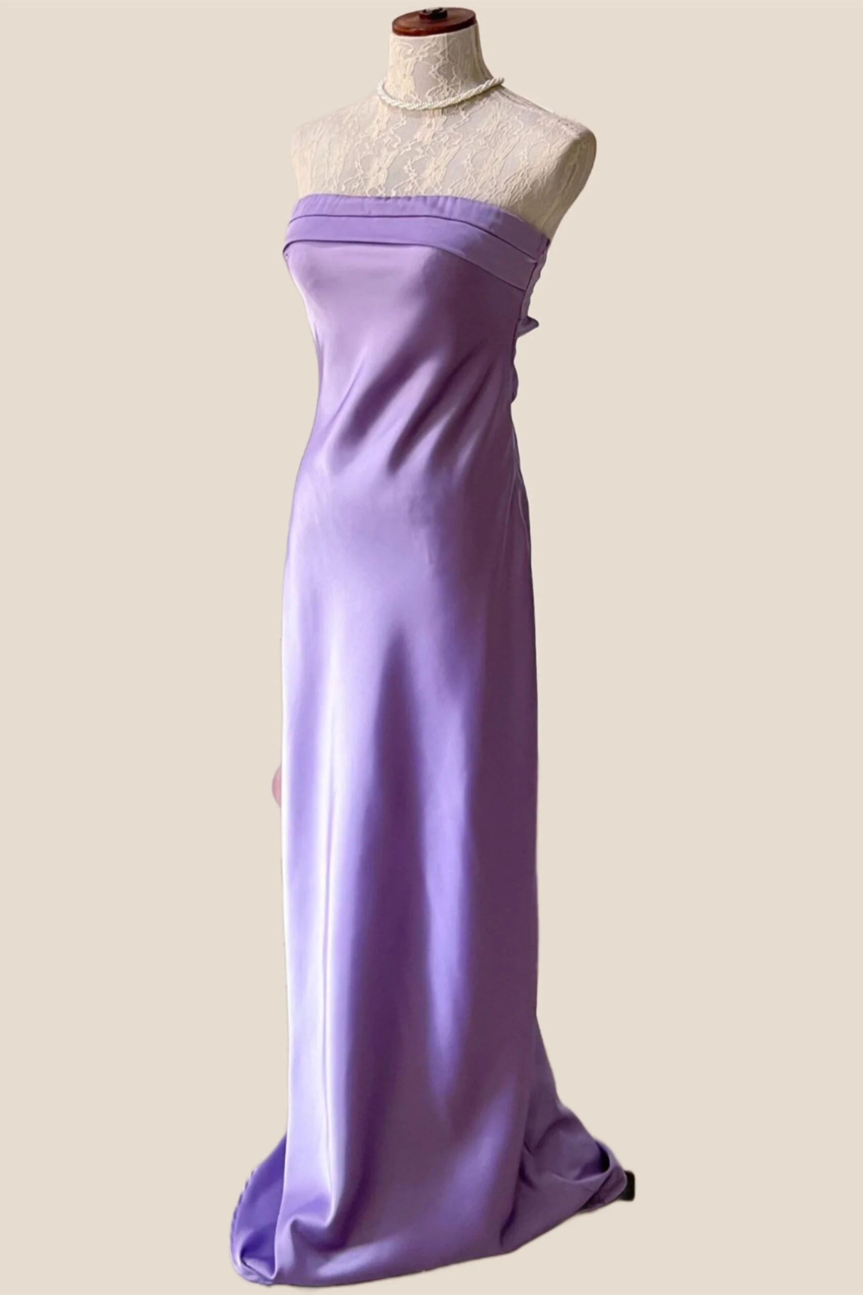Strapless Sage Sheath Party Dress - Image 10