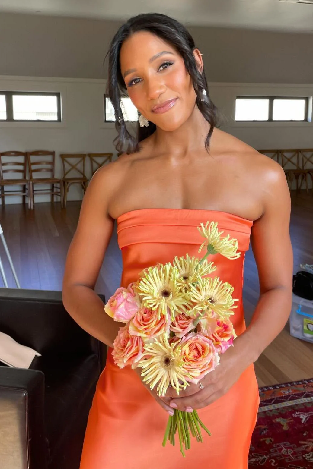 Strapless Sage Sheath Party Dress - Image 17