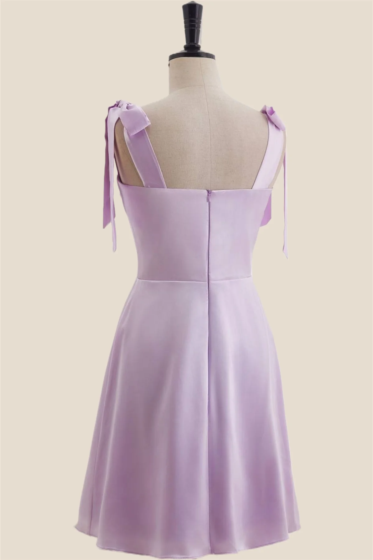 Straps Lavender A-line Short Princess Dress - Image 3