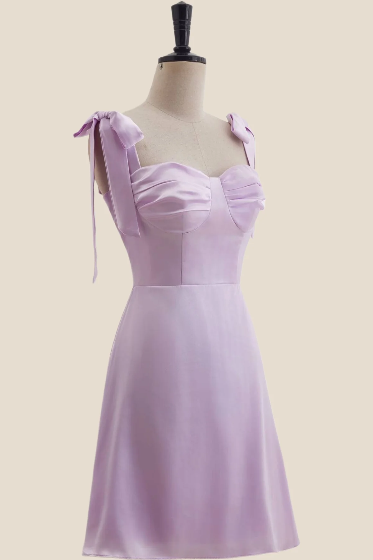 Straps Lavender A-line Short Princess Dress - Image 4