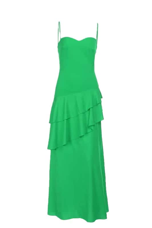 Light Blue Chiffon Tiered Maxi Dress - Image 11
