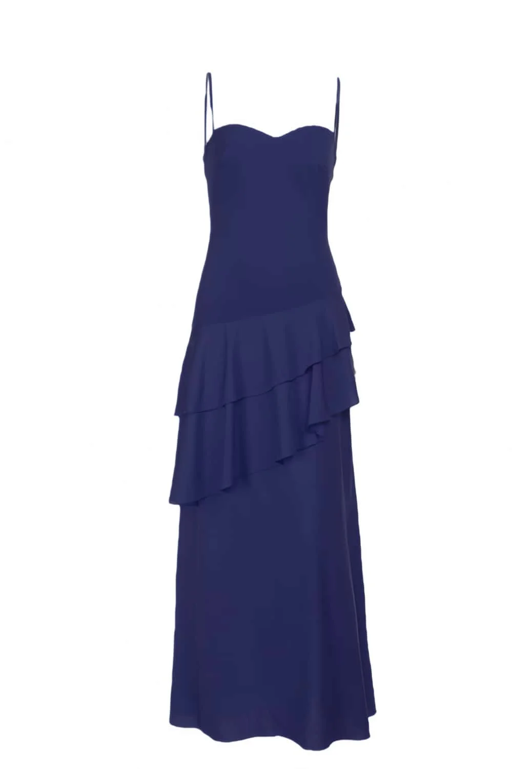 Light Blue Chiffon Tiered Maxi Dress - Image 6