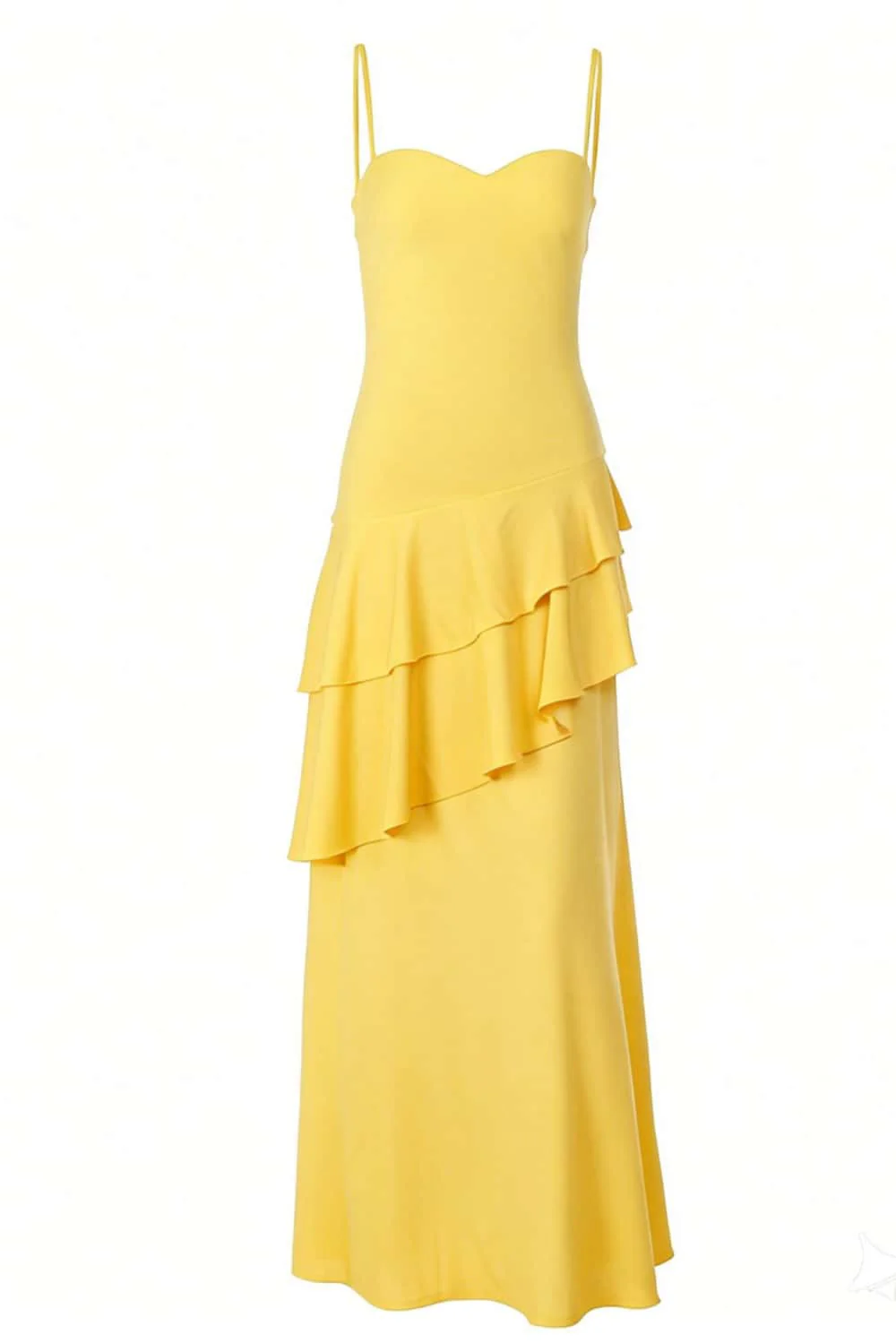 Light Blue Chiffon Tiered Maxi Dress - Image 10