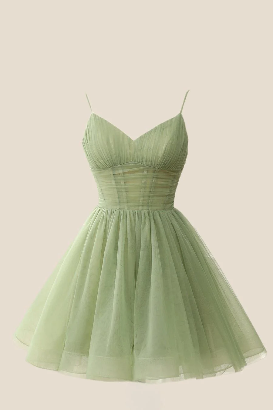 Straps Navy Blue Pleated A-line Homecoming Dress - Image 3