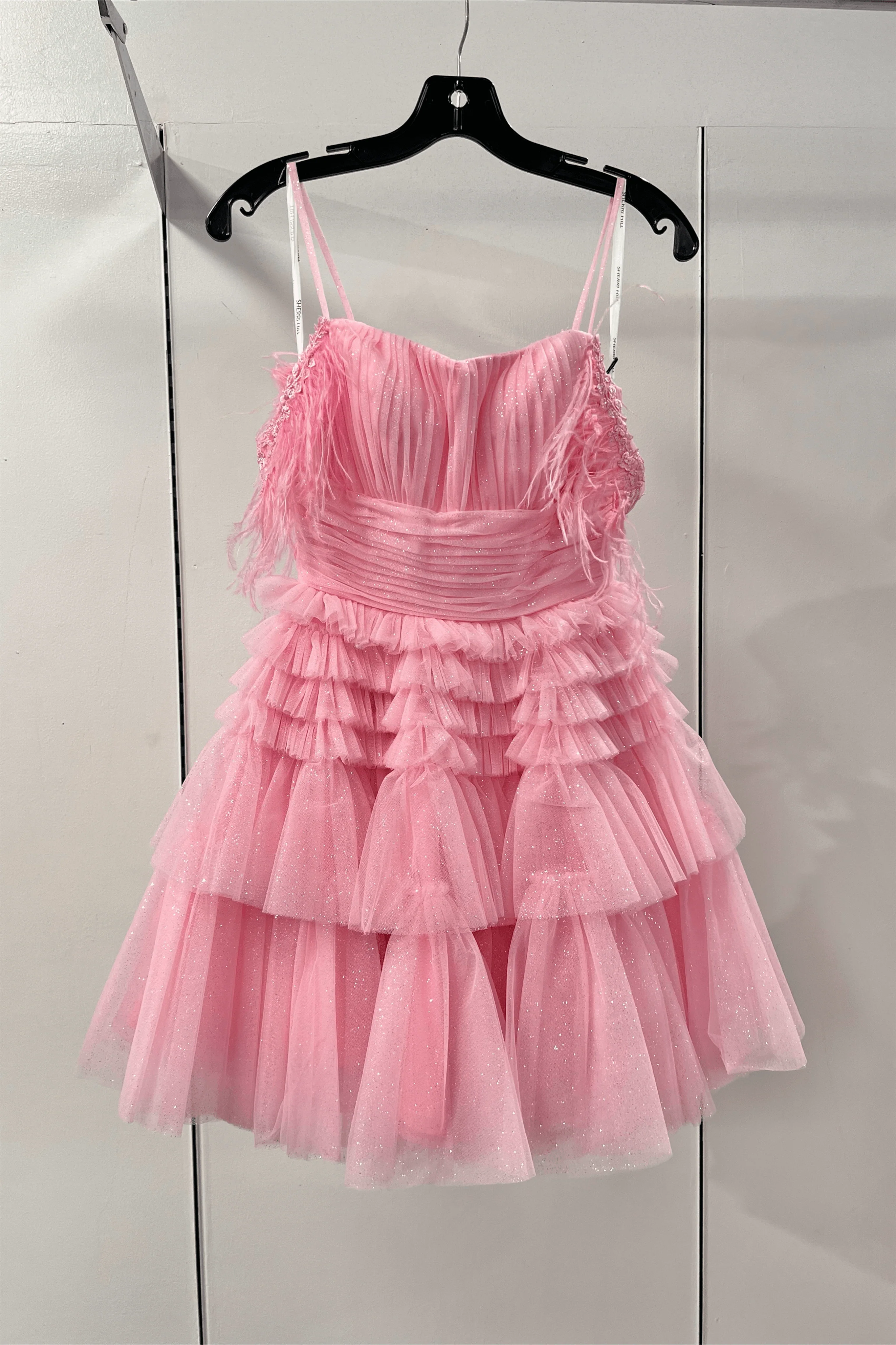 Straps Periwinkle Ruffles A-line Short Dress - Image 12