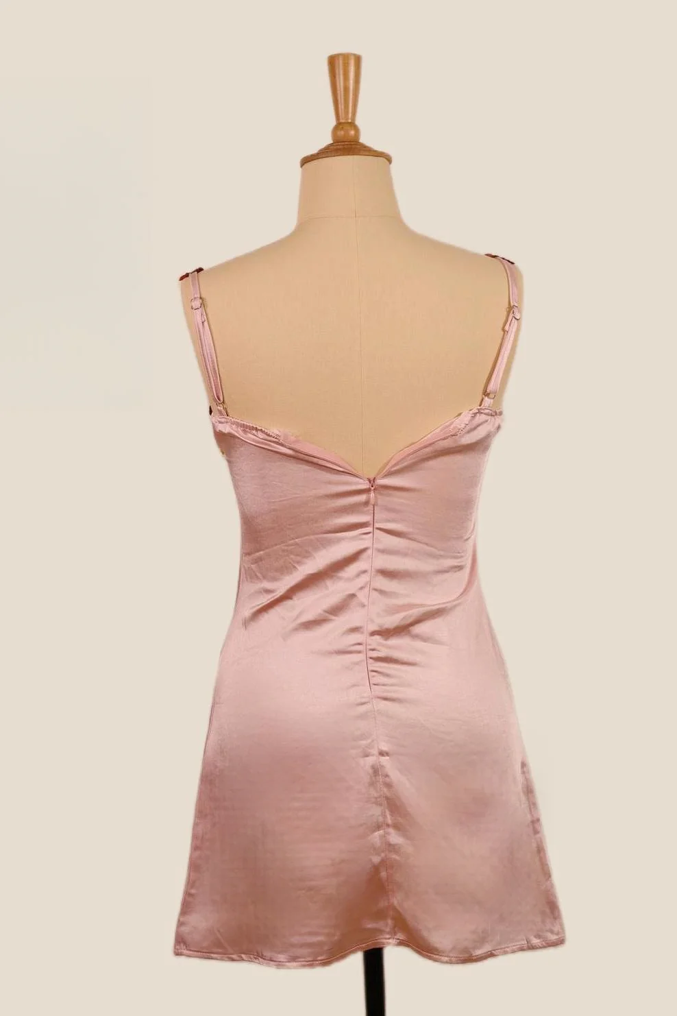 Straps Pink Floral Appliques Short Princess Dress - Image 2