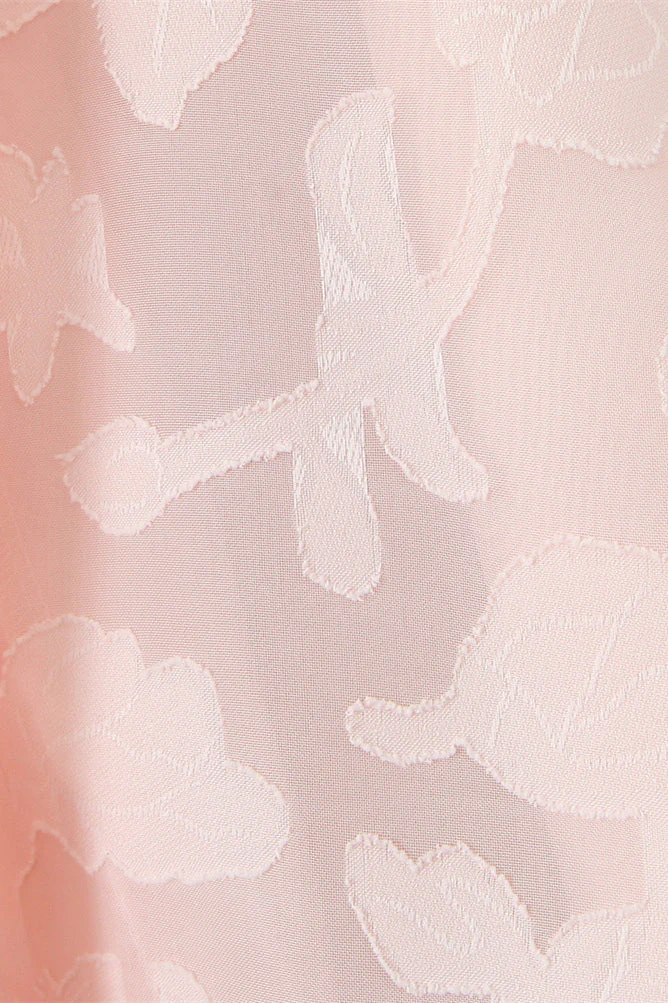 Straps Pink Lace A-line Long Dress - Image 8